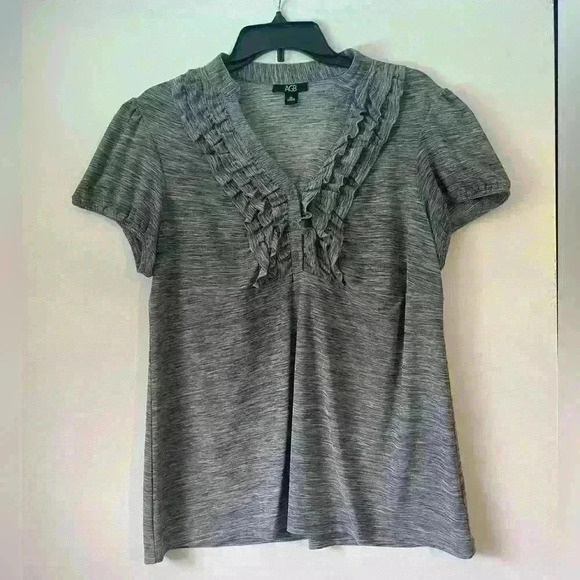 AGB Tops - Grey Blouse